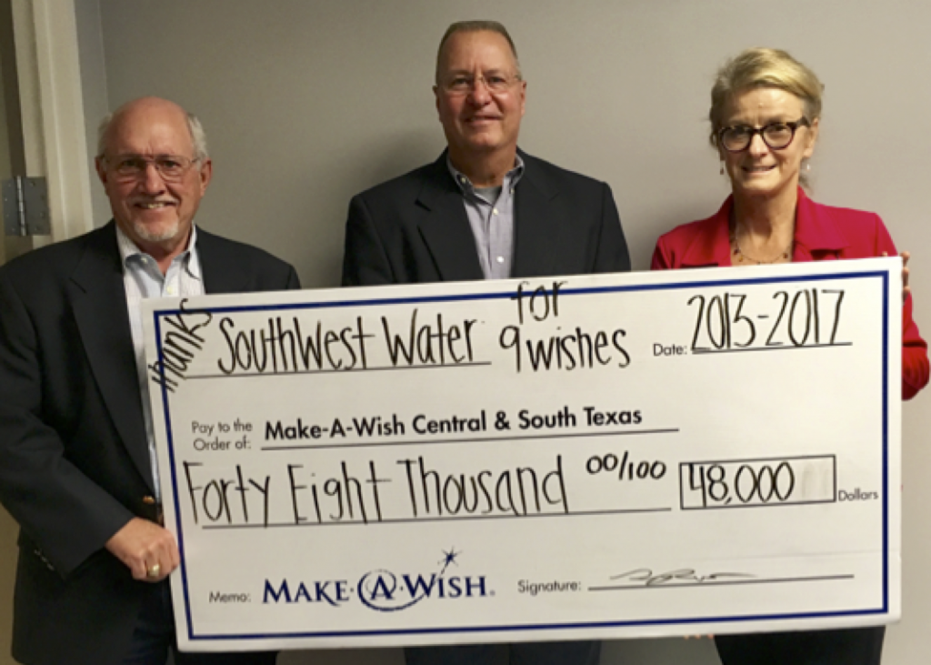 MakeAWish Recognizes SouthWest Water Company SouthWest Water Company