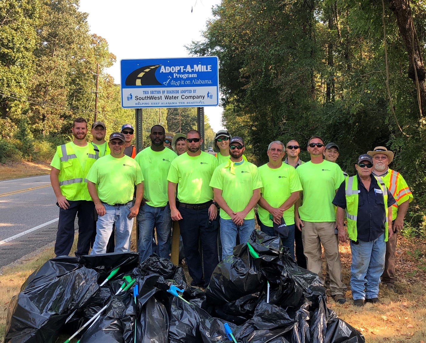SouthWest Water Company Alabama Team Continues With AdoptAMile