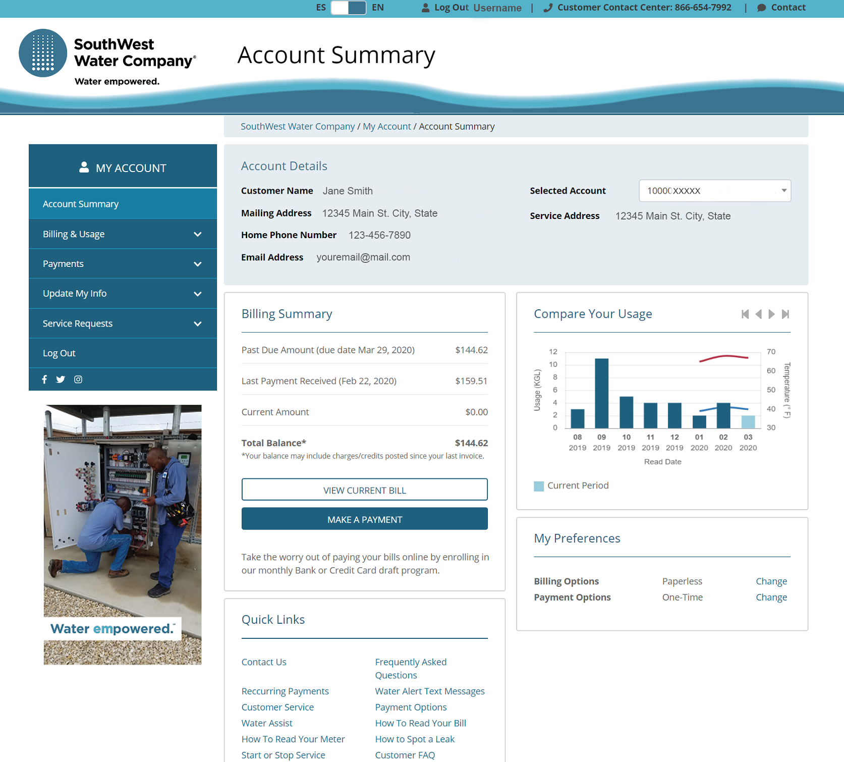 Our Newly Upgraded Customer Portal - Your Local Utility