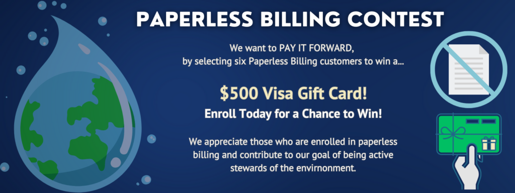 Banner for Go Paperless and Enter for a Chance to Win $500 | SouthWest Water Systems