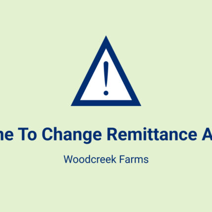 Deadline to Change Remittance Address