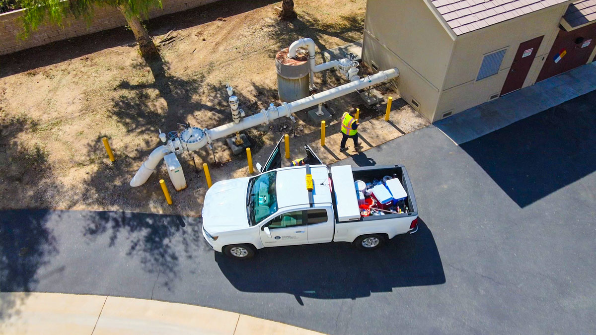 truck california drone | Sativa Water District